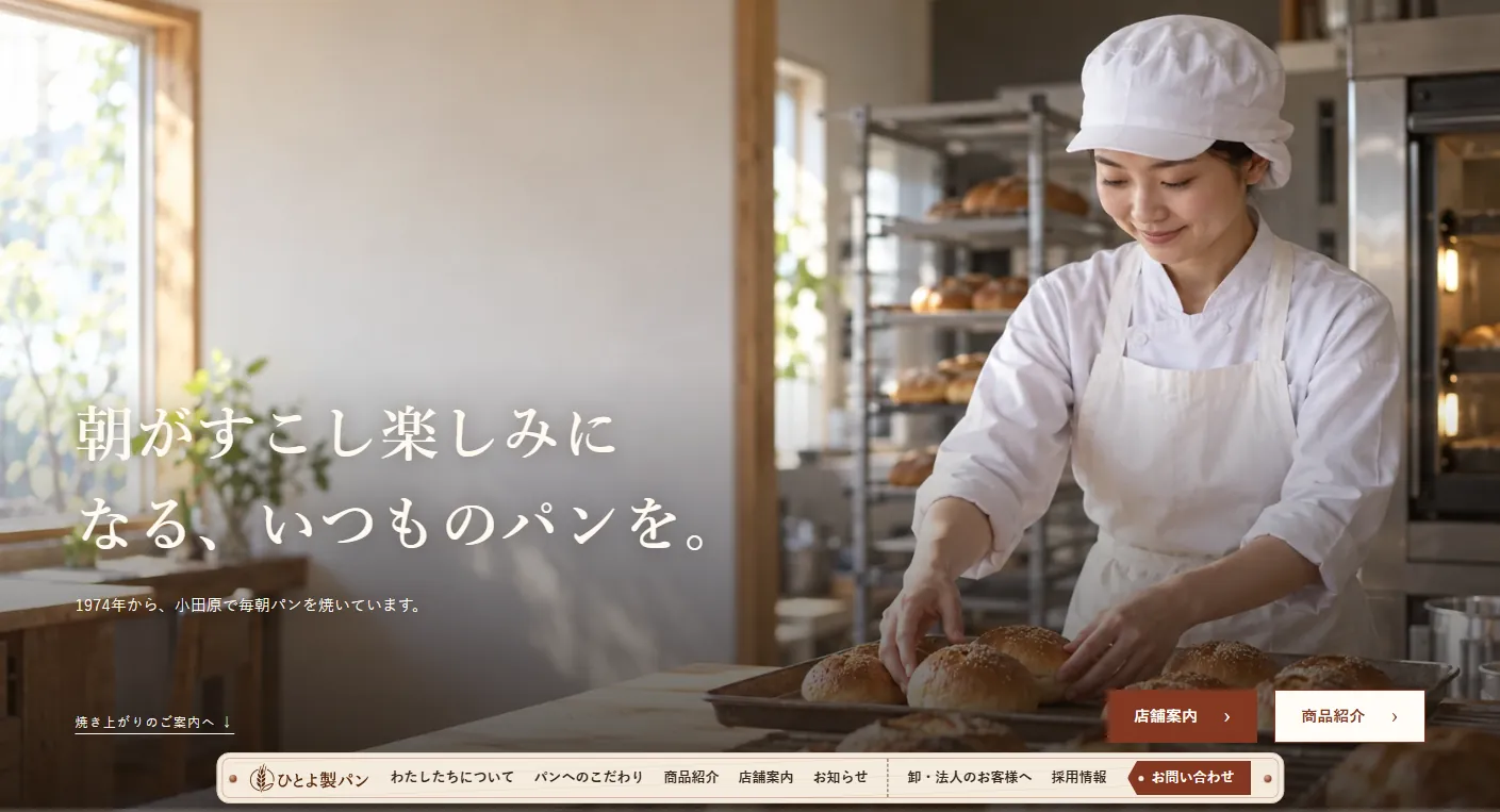 ひとよ製パンの画面スクリーンショット