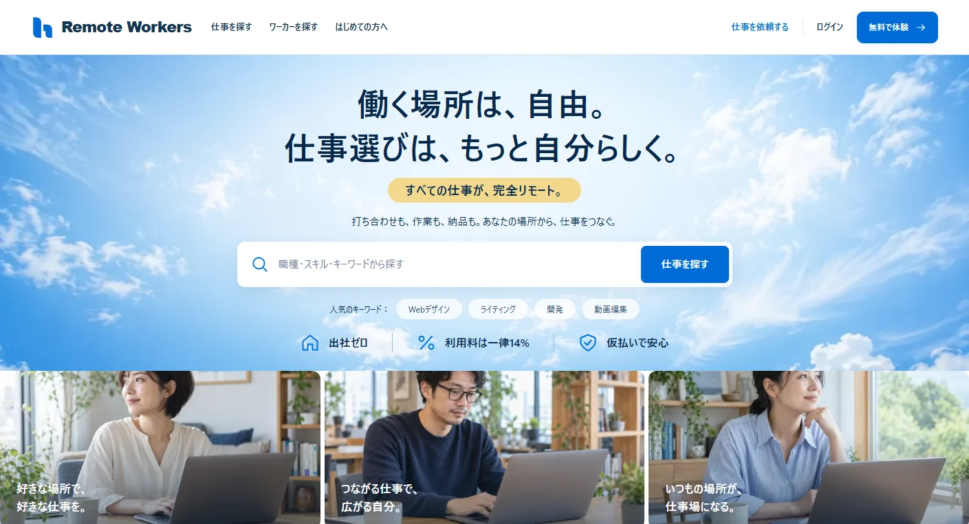 Remote Workersの画面スクリーンショット