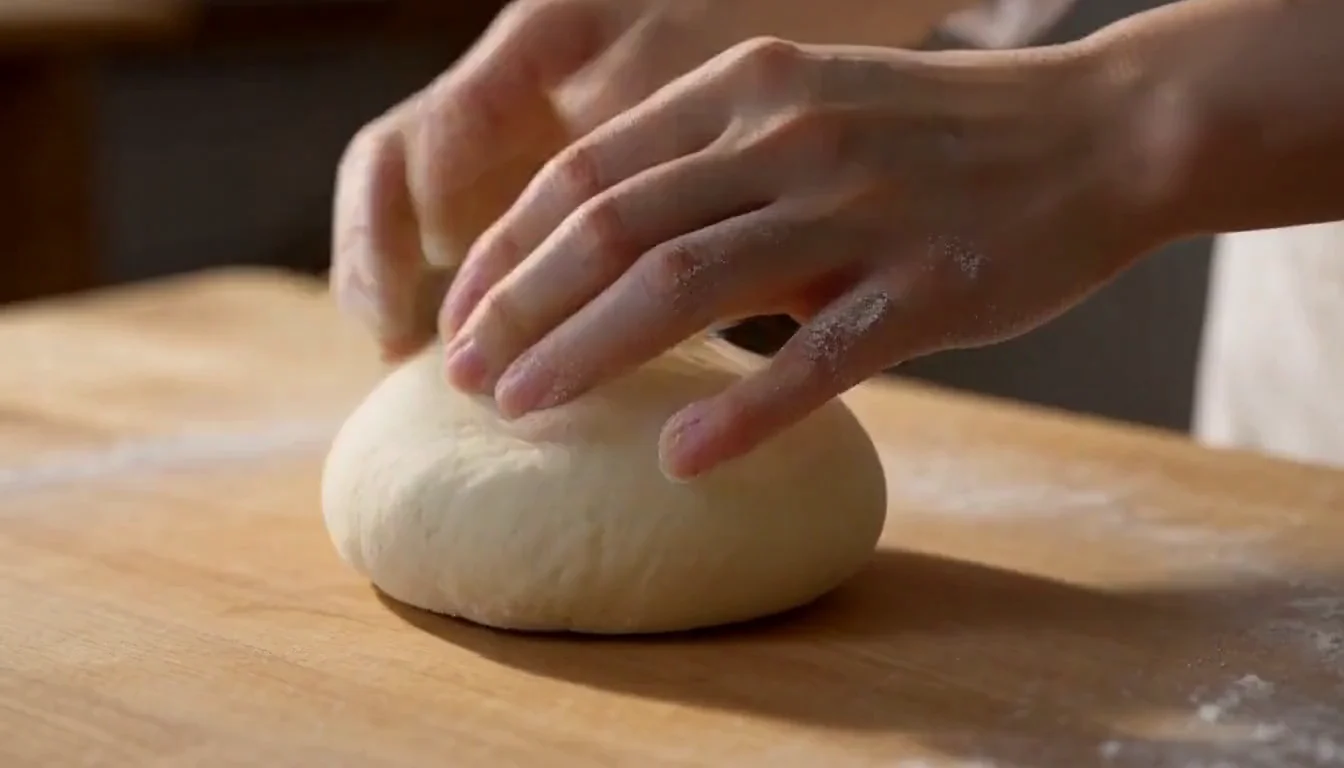 窯の前で作業する職人