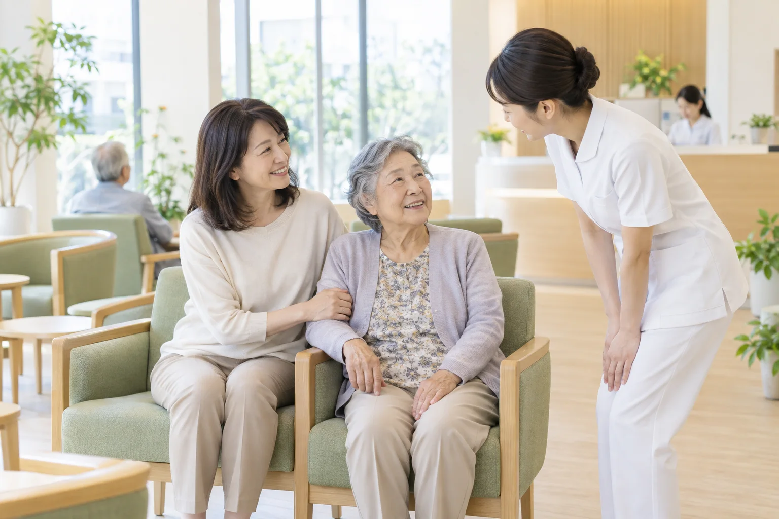 ご家族の付き添いで来院した患者