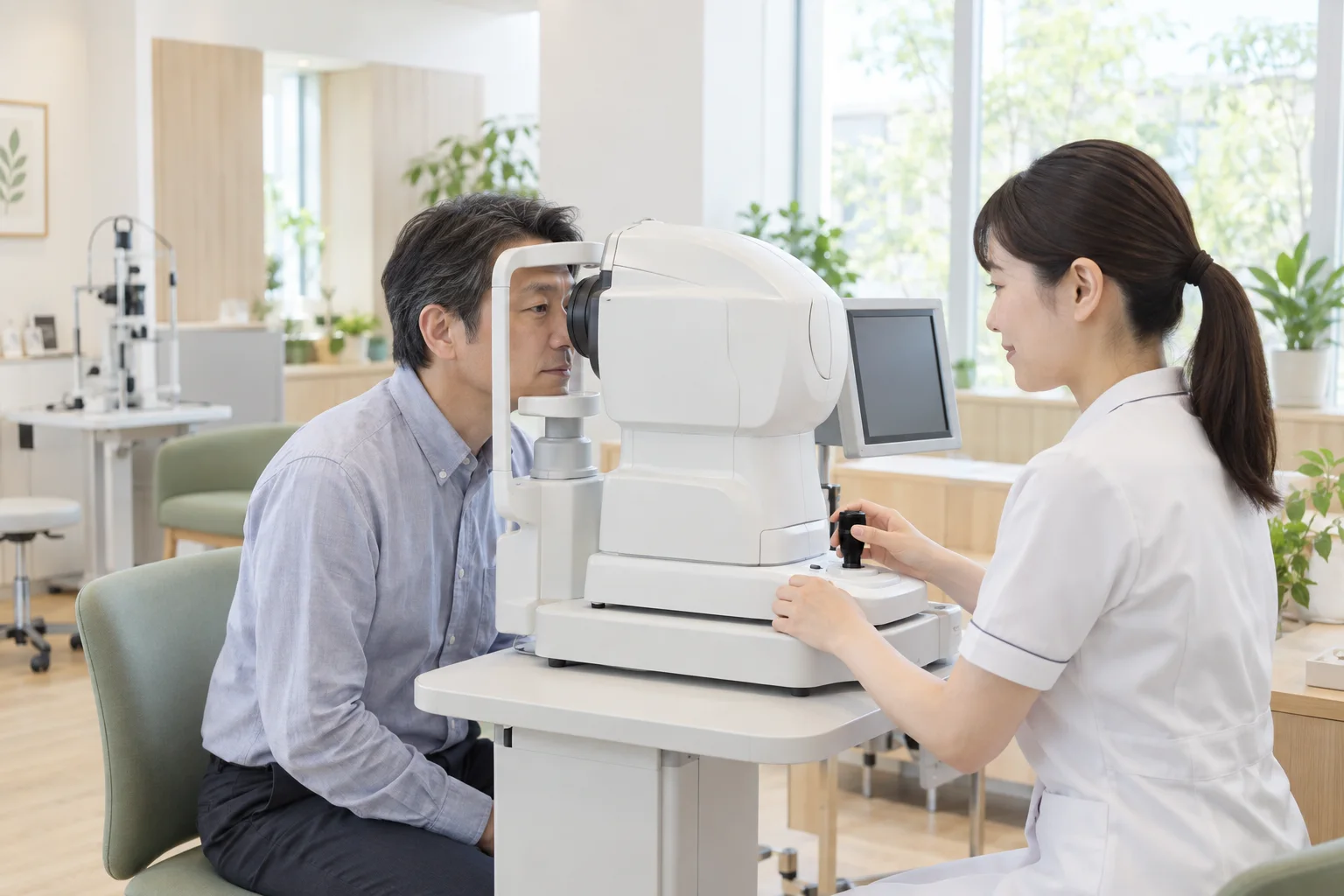 無散瞳眼底カメラによる撮影