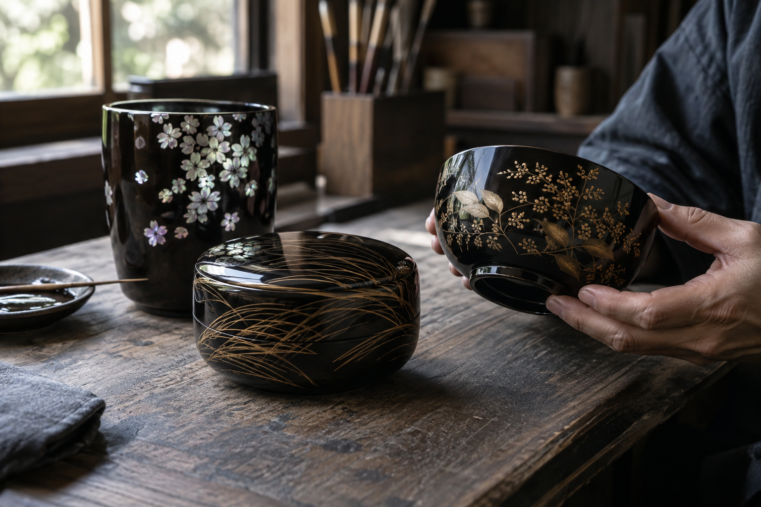 蒔絵・沈金・螺鈿、それぞれの加飾