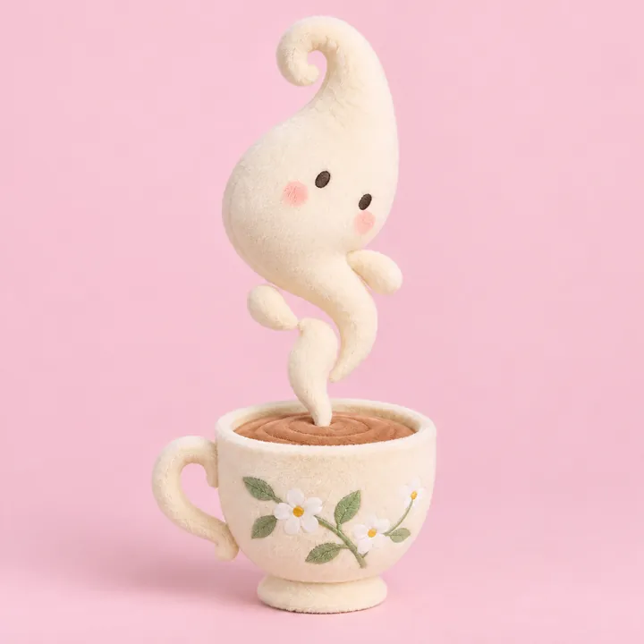 特大ちゃゆげ ぬいぐるみ（湯のみ付き）の写真