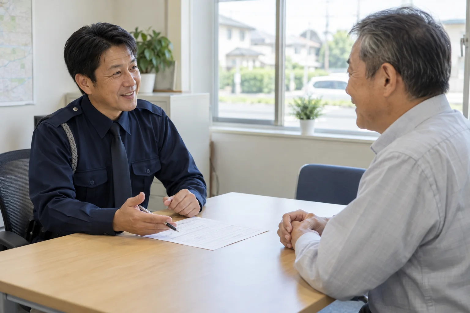 面接で応募者と話す採用担当
